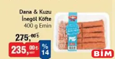EMİN DANA & KUZU İNEGÖL KÖFTE 400 G fiyat ve kampanya bilgisi